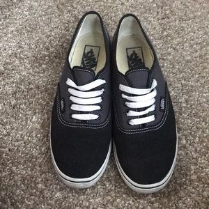 Black and Grey Vans